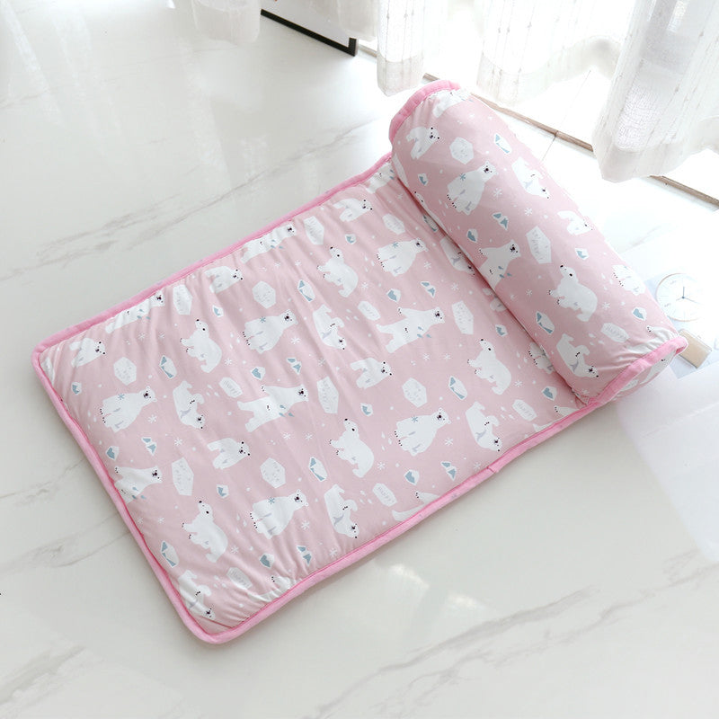 Ice Silk Pet Cooling Mat – Self-Cooling, Machine-Washable & Foldable
