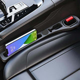 Car Seat Gap Filler with Storage – PU Leather, Phone & Key Pockets, Universal Fit