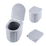 Portable Folding Camping Toilet – ABS Plastic, 180kg Capacity & 5cm Fold-Flat Design