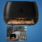 Ultrasonic Salt Stone Humidifier – LED Light, Whisper-Quiet & 18×12.5×8cm Compact