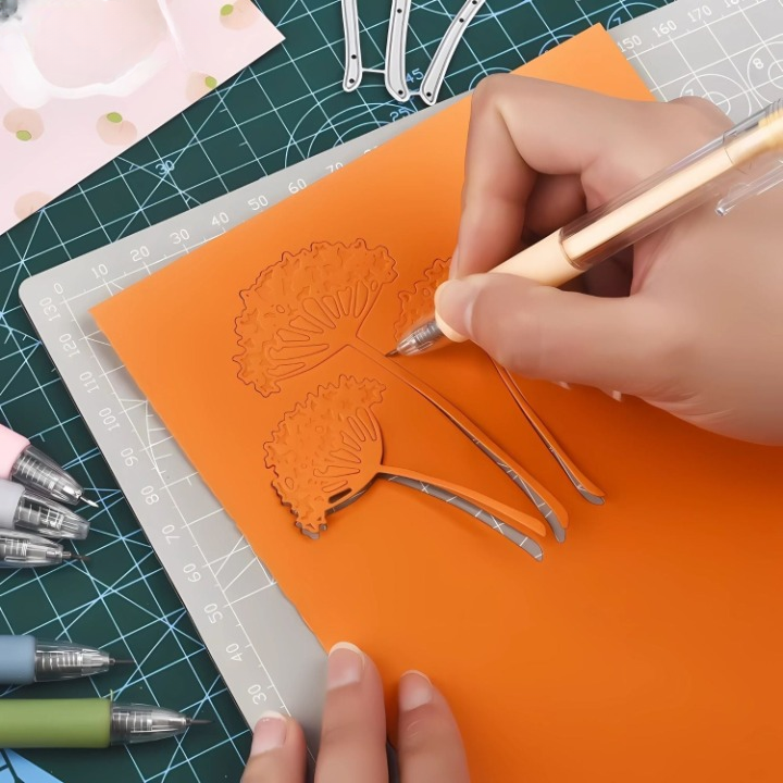 Präzisions-Schneide-Stift mit 360° Drehklinge – 6er Set für präzises Schneiden und Basteln