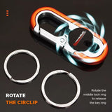 Car Keychain – Zinc Alloy, Dual-Ring Design & Stainless Steel Ring