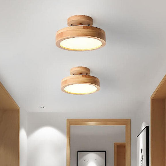 Round LED Ceiling Light – 3 Light Colors, Semi-Flush Mount & 3 Sizes