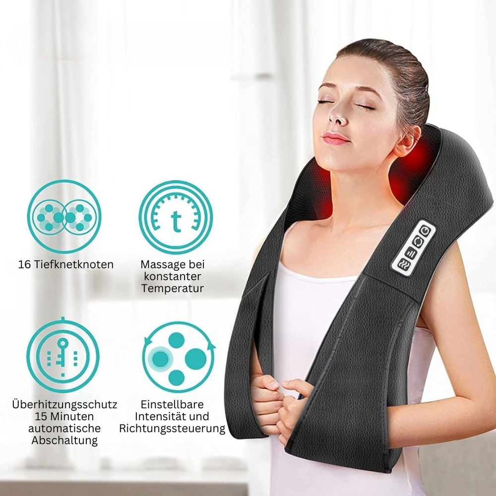 FlowRelief – Shiatsu Massage Pillow with Infrared