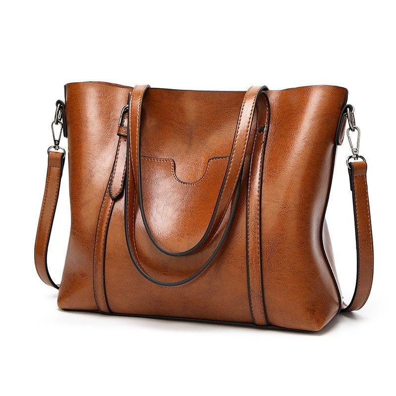 Women's Leather Handbag – Large Capacity, Adjustable Strap & 30×12×26cm PU Leather