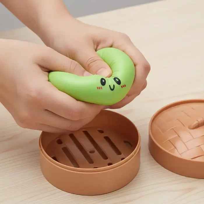 Squishy Sensory Toy – Soft Squeeze, Cute Smiley Face & Multiple Colors
