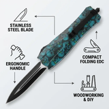 Premium Ergonomic EDC Multitool Self Defense Knife | Bowlift
