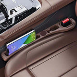 Car Seat Gap Filler with Storage – PU Leather, Phone & Key Pockets, Universal Fit
