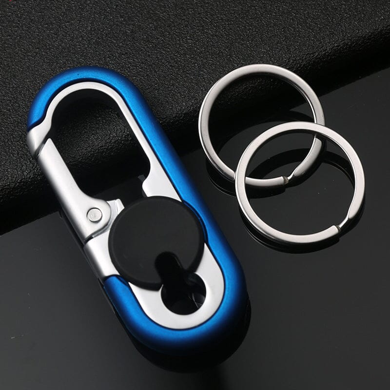 Car Keychain – Zinc Alloy, Dual-Ring Design & Stainless Steel Ring