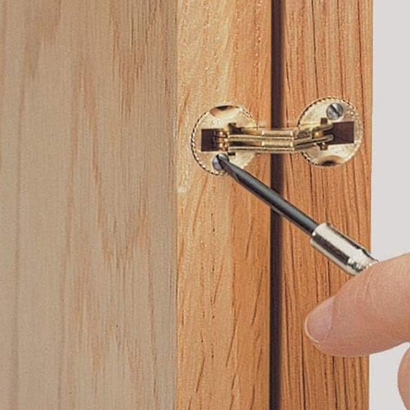 Concealed Brass Hinges – Invisible 180° Design, Set of 4 & Rust-Resistant