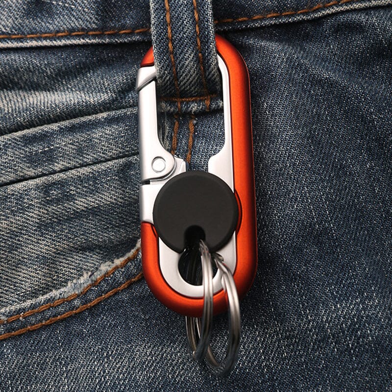 Car Keychain – Zinc Alloy, Dual-Ring Design & Stainless Steel Ring