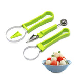 Melonenballer Set mit V-Messer Edelstahl