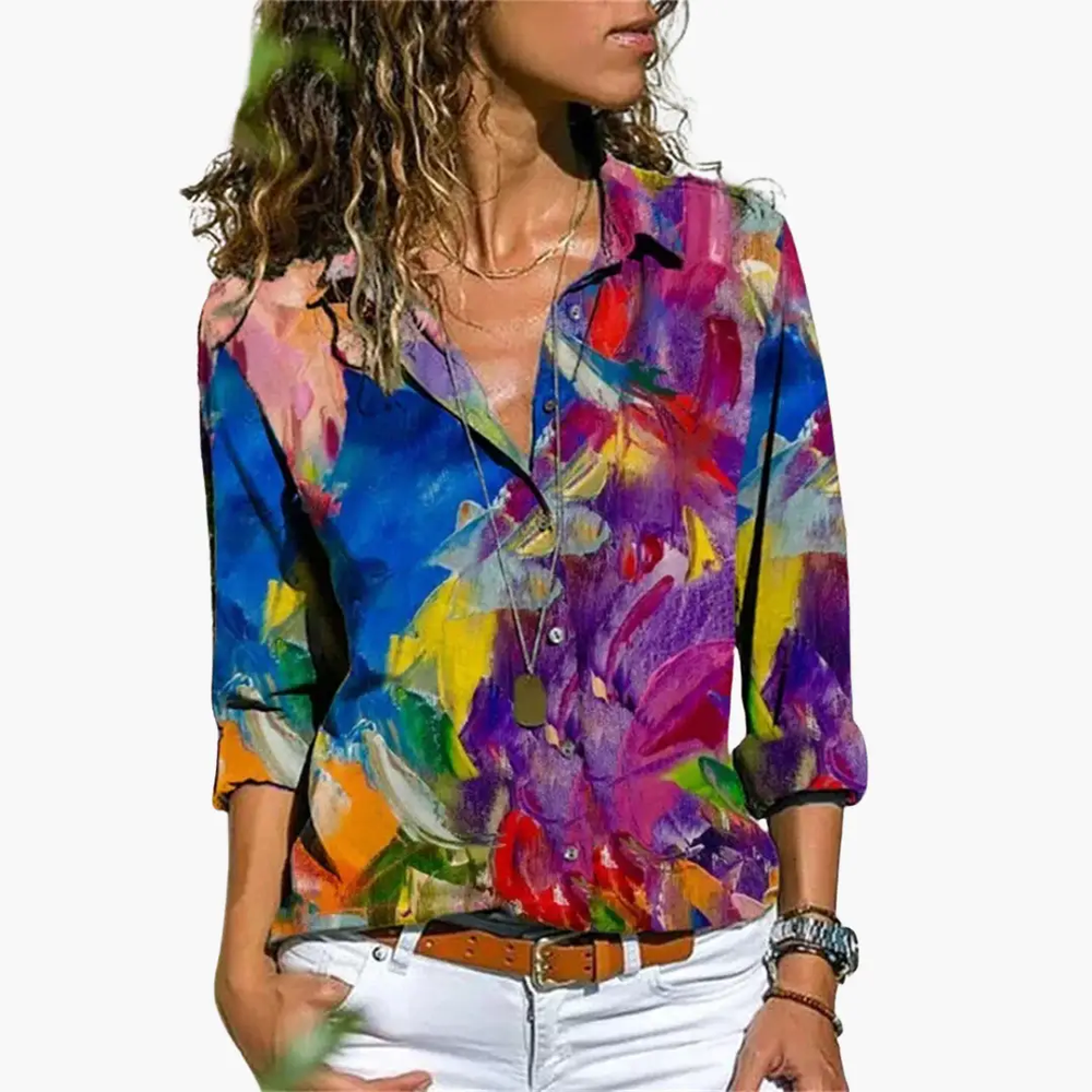 Blouse – Women's, Loose Fit & Flowy Design