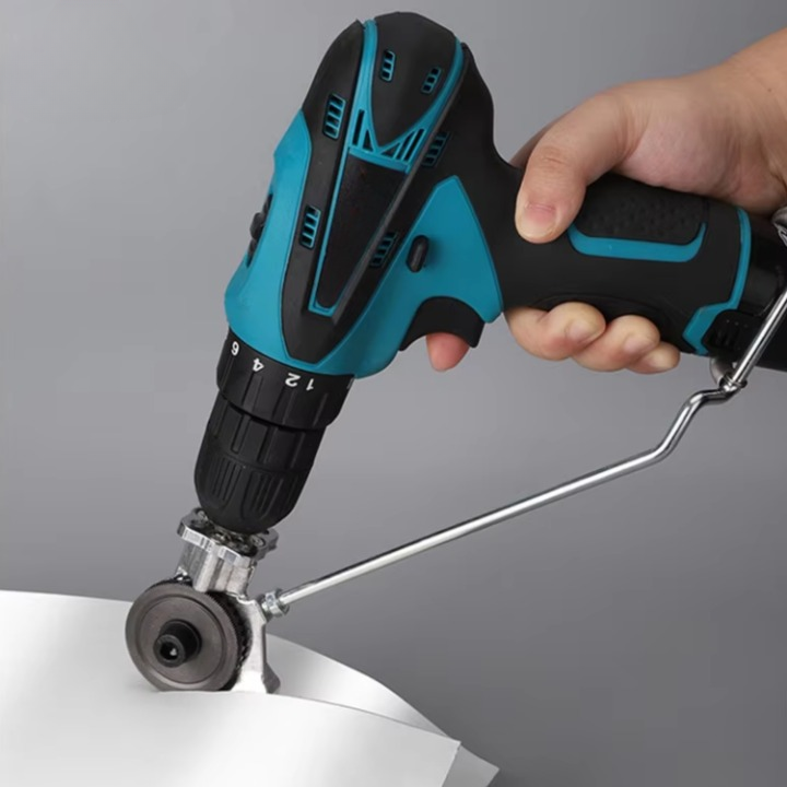 Metal Cutting Drill Attachment – Burr-Free Cuts, Double Head & Universal Fit