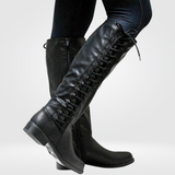 Elena – Comfortable Tall Women's Boots – Black