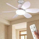 LED Ceiling Fan Light – Remote Control, Dimmable 3 Colors & E27 40W