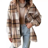 Optimized Product Title: "Tallulah™ - Entspannt geschnittene Karomuster Kapuzenjacke für Damen | Bequeme und stylische Freizeitjacke" 

This title includes relevant keywords for better visibility in Google Shopping while clearly describing the product.
