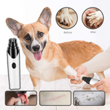 Electric Pet Nail Grinder – USB Rechargeable, 3 Grinding Ports, Quiet, Dogs & Cats