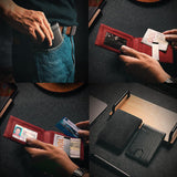 Kalsten | Theft-proof magnetic card holder made of genuine leather