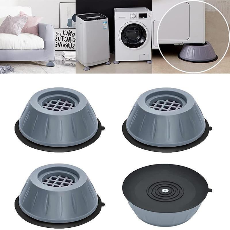 Anti-Vibration Washing Machine Pads – 4-Pack, Rubber & Non-Slip Shock Absorbers