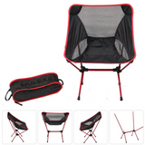 Ultralight Folding Camping Chair – 0.9kg, Aluminum Frame, Mesh, with Carry Bag