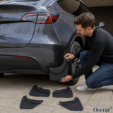 Car Fender Mud Flaps – TPE Material, Black & Tesla Model 3/Y Compatible