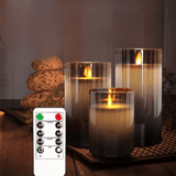 Realistic LED Candle Set - Flameless, Battery Operated, Perfect for Home Decor & Events
