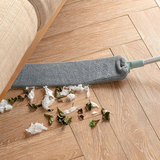 Retractable Gap Cleaning Mop – Microfiber Flat Head, Bendable Design & Reusable Pad