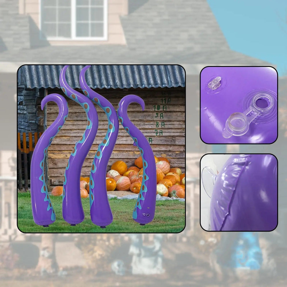 Giant Inflatable Octopus Tentacles Scary Halloween Decorations