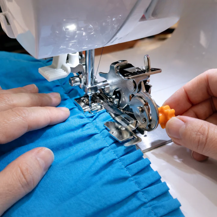 Optimized Product Title: "Verstellbarer Rüschenfuß für Nähmaschinen – Perfekte Faltenbildung auf Anhieb | Einfach zu bedienen" 

This title includes relevant keywords for better visibility in Google Shopping while clearly conveying the product's benefits.