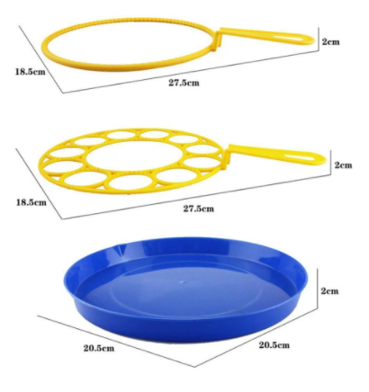 Giant Bubble Wand Set – 27.5cm Wand, Tray & Non-Toxic Plastic
