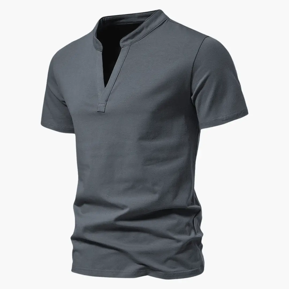 Men's V-Neck T-Shirt – Breathable Cotton, Everyday Fit & Versatile Style