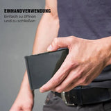 RFID-Blocking Metal Card Holder – Holds 6 Cards, Slim Anti-Theft & Pop-Up Design