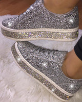 Sienna – Women's Platform Glitter Sneakers