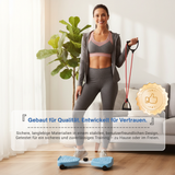 Stepper mit Widerstandsbändern für Ganzkörpertraining