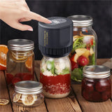 Electric Mason Jar Vacuum Sealer – USB Rechargeable, Wide-Mouth & Regular Lids, 30-Second Seal