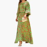 Women's Maxi Dress – Boho Print, Relaxed Fit & Summer Style