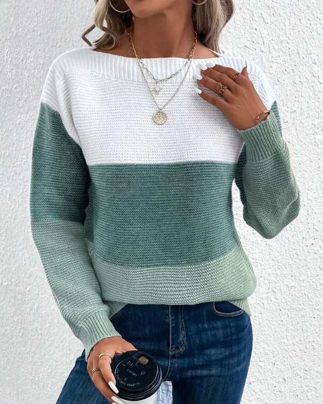 Enhanced Product Title: "Grace Women's Long Sleeve Pullover - Stylish & Comfortable Knit Sweater" 

This title includes relevant keywords and provides more detail about the product, which can help improve visibility and click-through rates on Google Shopp