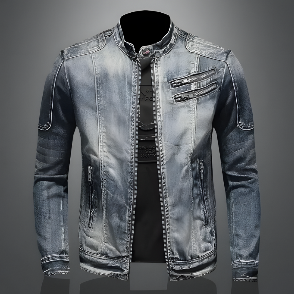 Matteo™ Retro Denim Jacket - Vintage Style, Classic Fit, Perfect for Everyday Wear