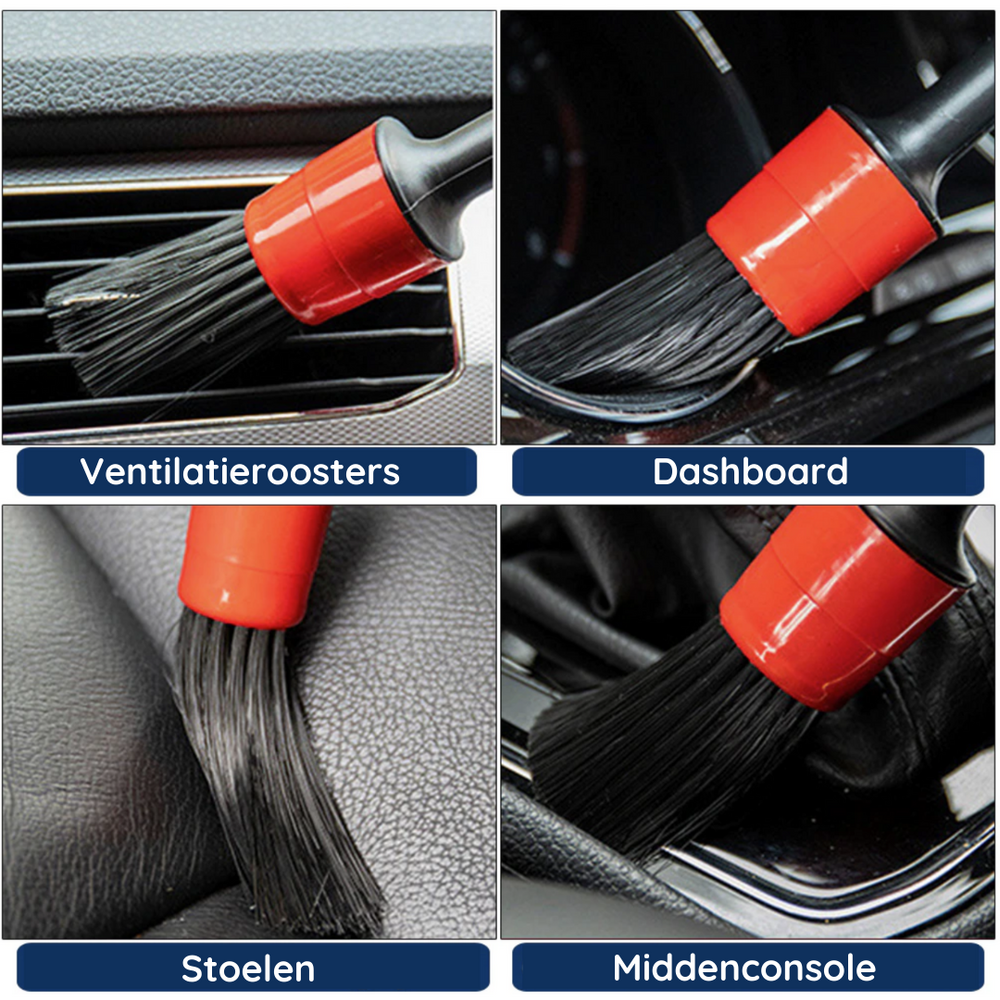 7-teiliges Auto-Detailing Pinsel-Set – Präzise Reinigung für jeden Winkel – Ideal für Innen- und Außenbereich