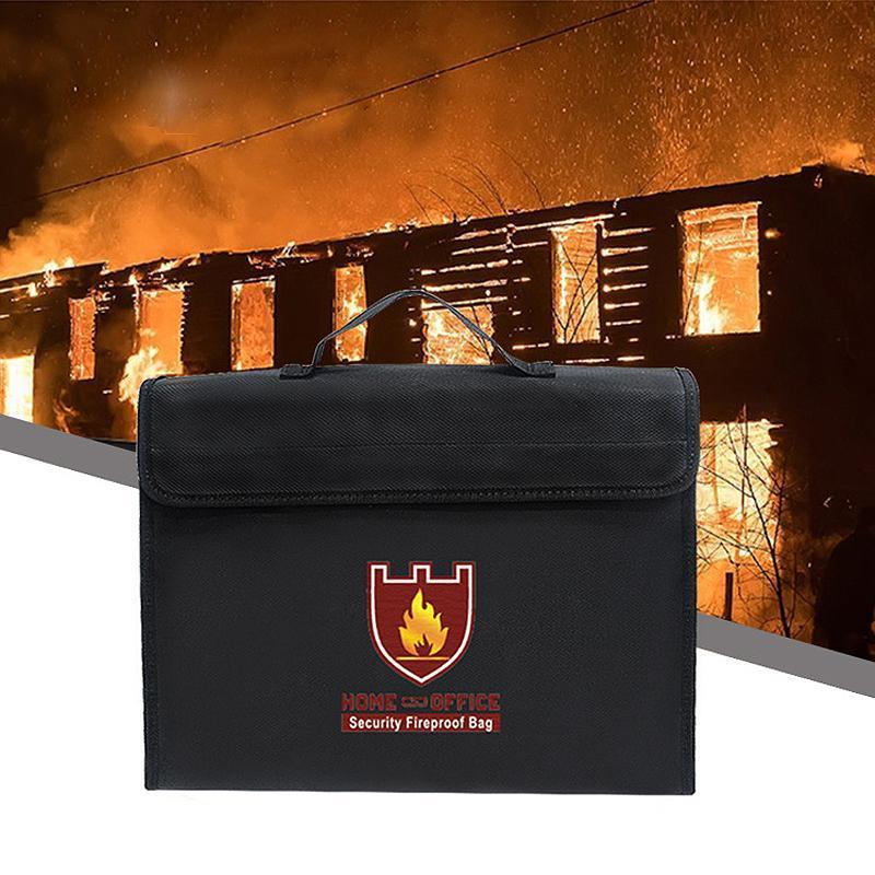 Fireproof Document Bag – Heat-Resistant to 1093°C, Waterproof, 38×28cm