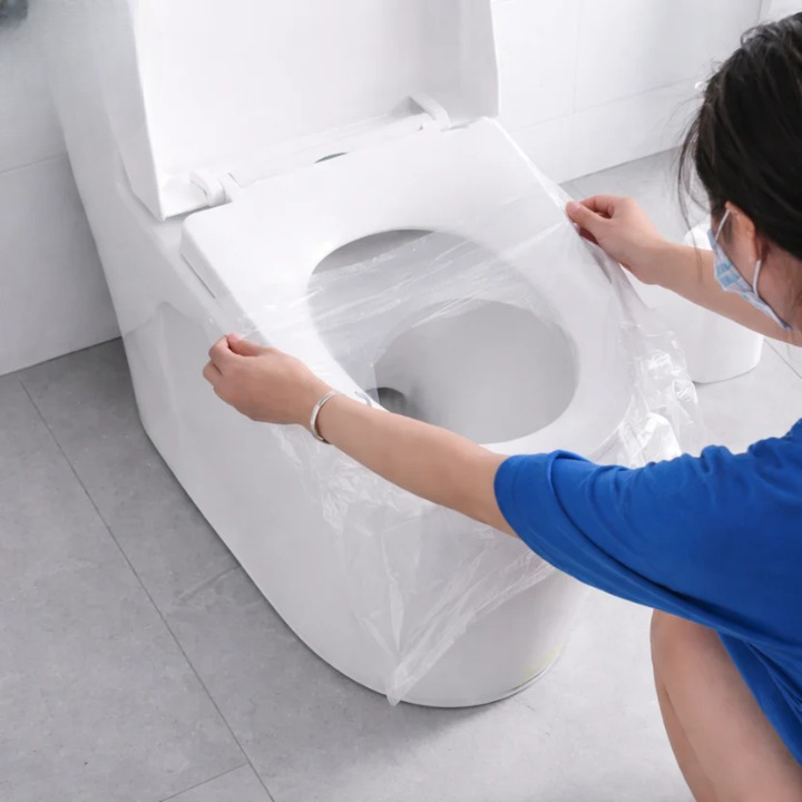 Disposable Toilet Seat Covers – 50-Pack, Biodegradable & Universal Fit