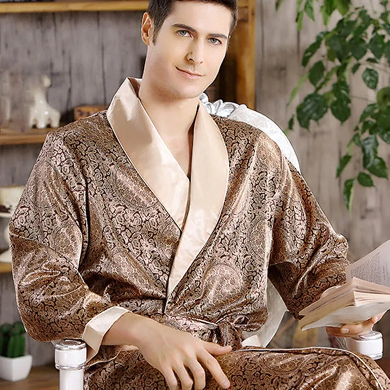 Satin Deluxe Robe – Trendy Satin Bathrobe