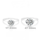 BowLift | S925 1-2 Carat Moissanite Invisible Band Ring