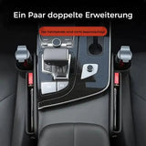 Car Seat Gap Organizer – PU Leather, Cup & Phone Holder, 2-Pack