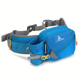 Running Waist Bag with Bottle Holder – 3L Nylon, Adjustable 50–100cm Belt
