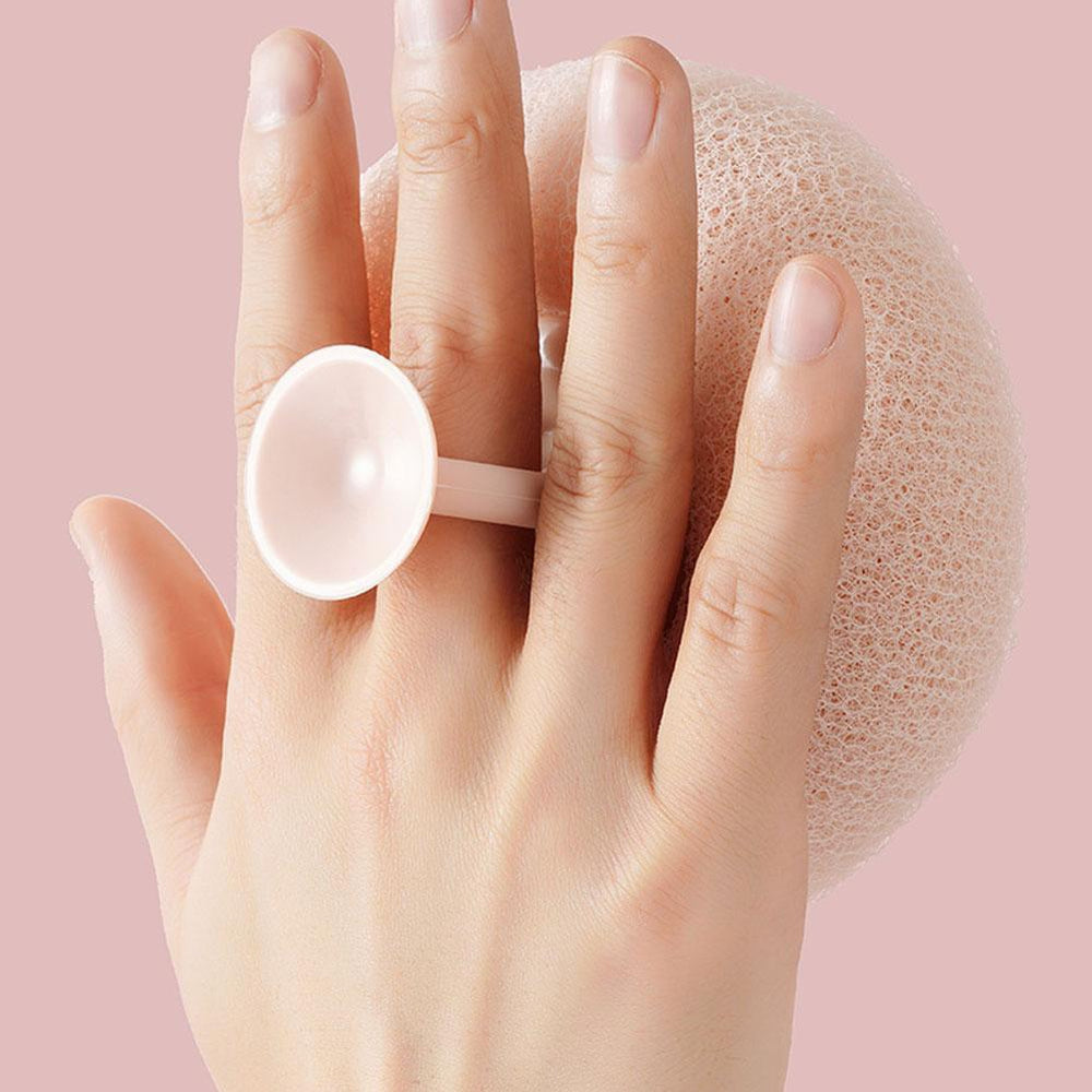 Shower Body Sponge – Massage Nubs, Ergonomic Ring Handle & Rich Lather