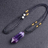 Natural Crystal Amethyst Healing Necklace – Lyra