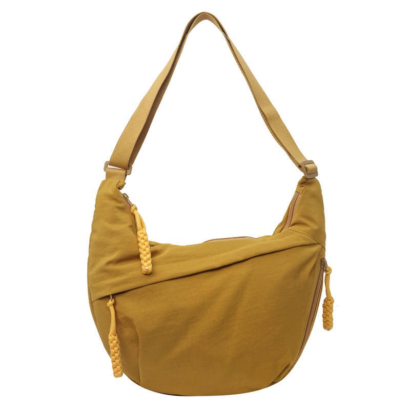 Nylon Crossbody Bag – Multiple Compartments, Adjustable Strap, 34×22cm, Unisex
