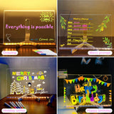LED Neon Drawing Tablet – USB-Powered, Reusable Acrylic Panel & 3 Sizes